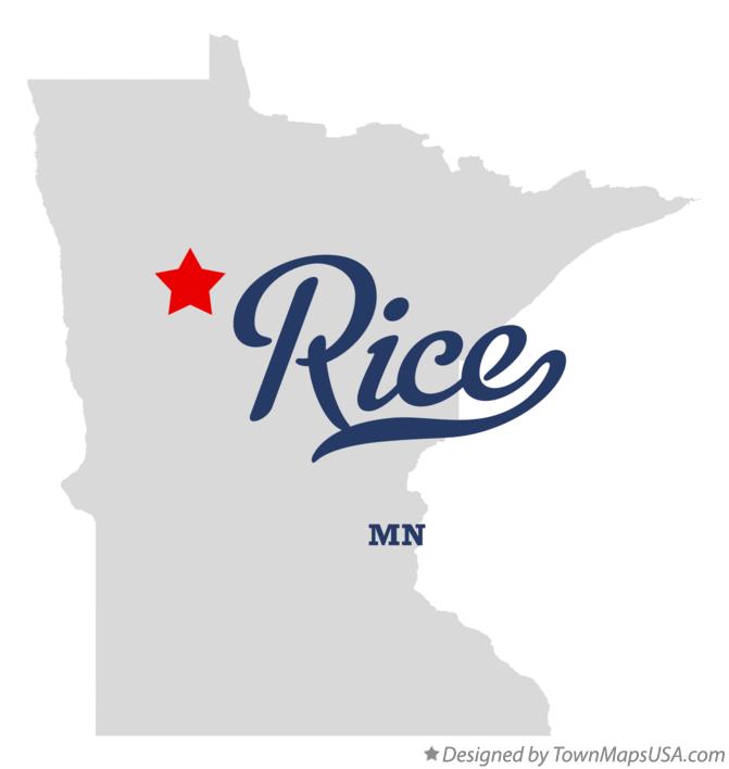 Map of Rice Minnesota MN