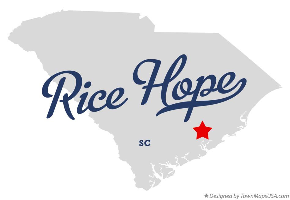 Map of Rice Hope South Carolina SC