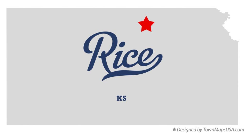 Map of Rice Kansas KS
