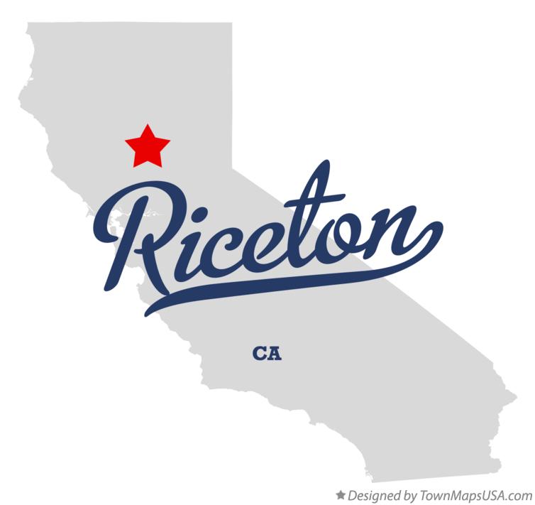 Map of Riceton California CA