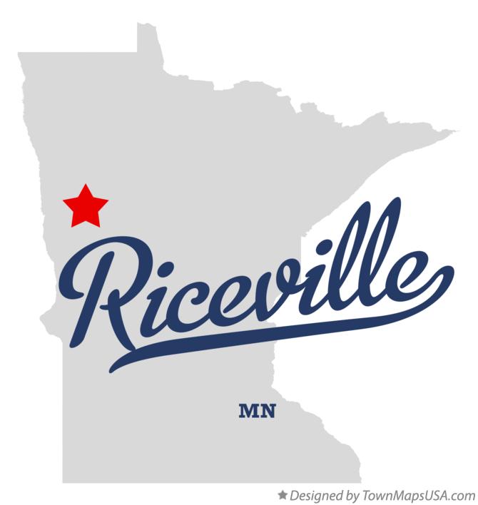 Map of Riceville Minnesota MN