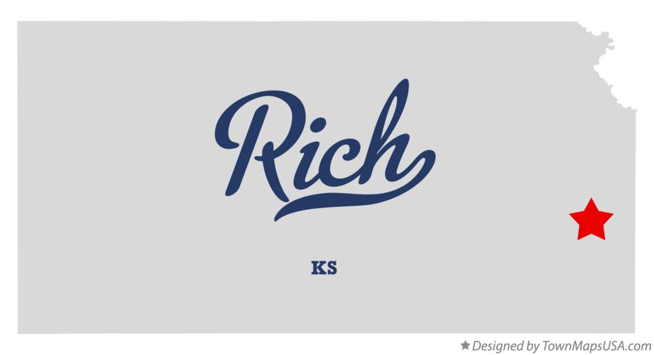 Map of Rich Kansas KS