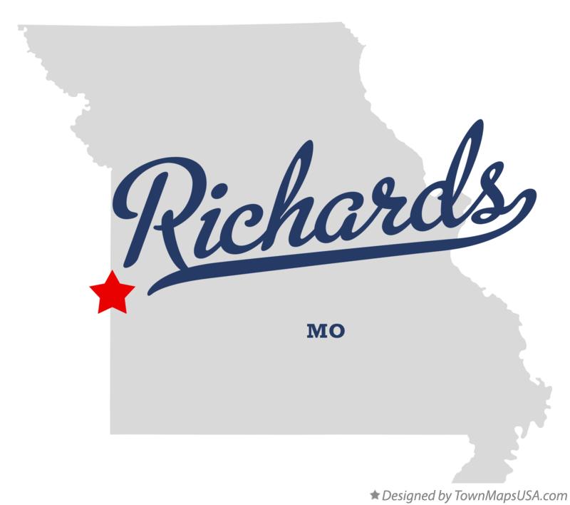Map of Richards Missouri MO