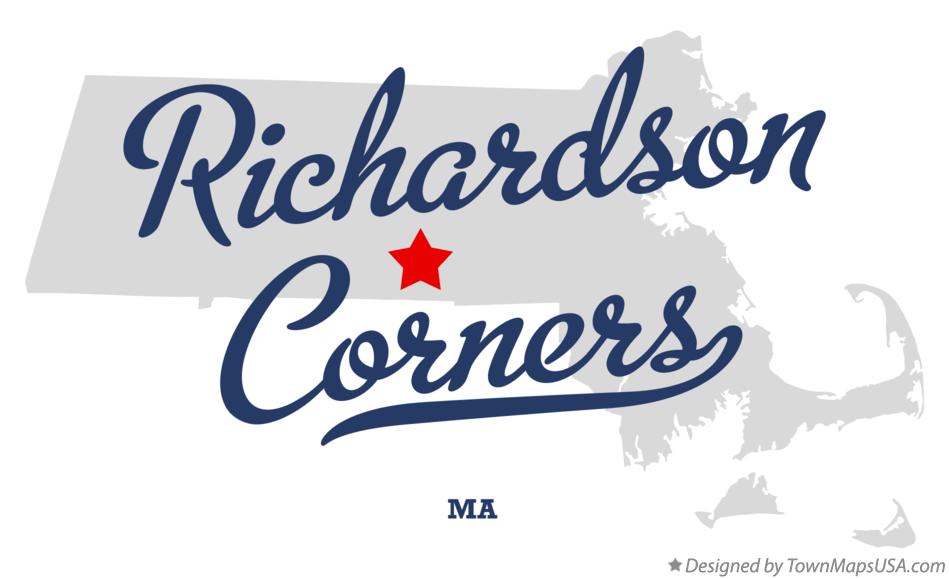 Map of Richardson Corners Massachusetts MA