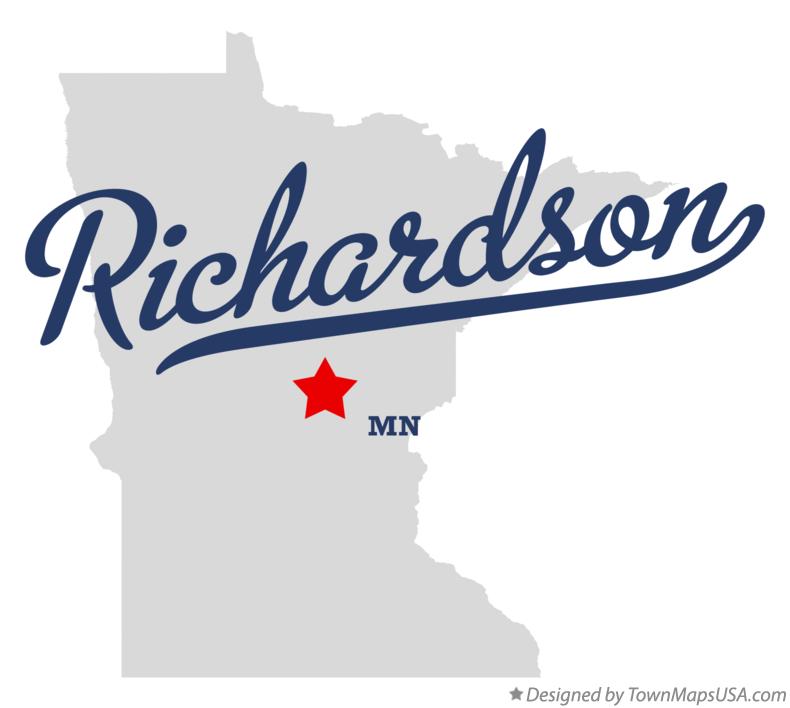Map of Richardson Minnesota MN