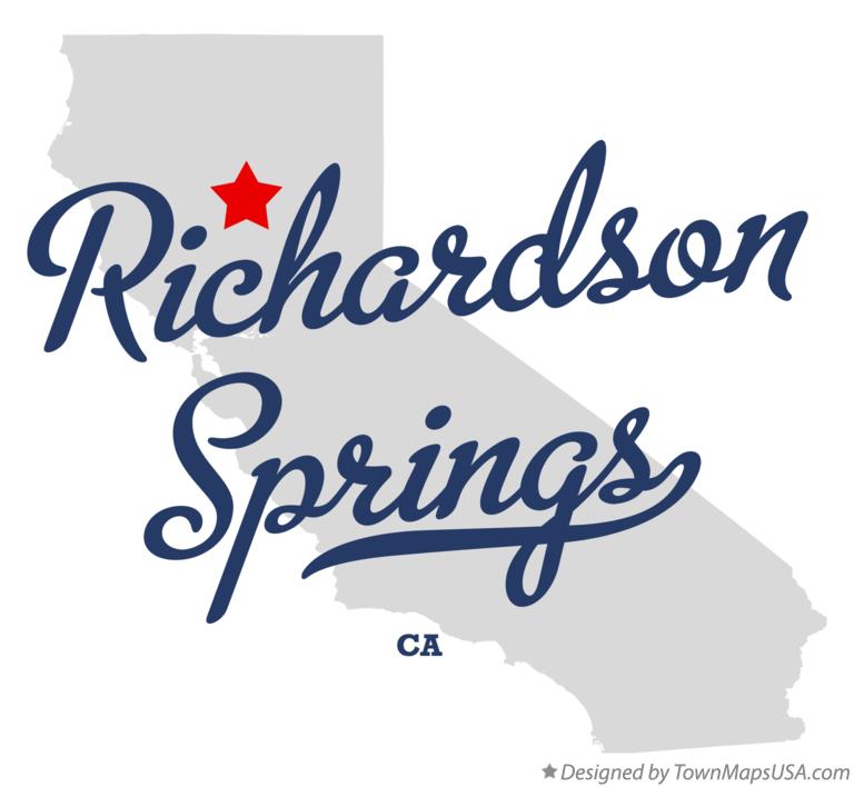 Map of Richardson Springs California CA