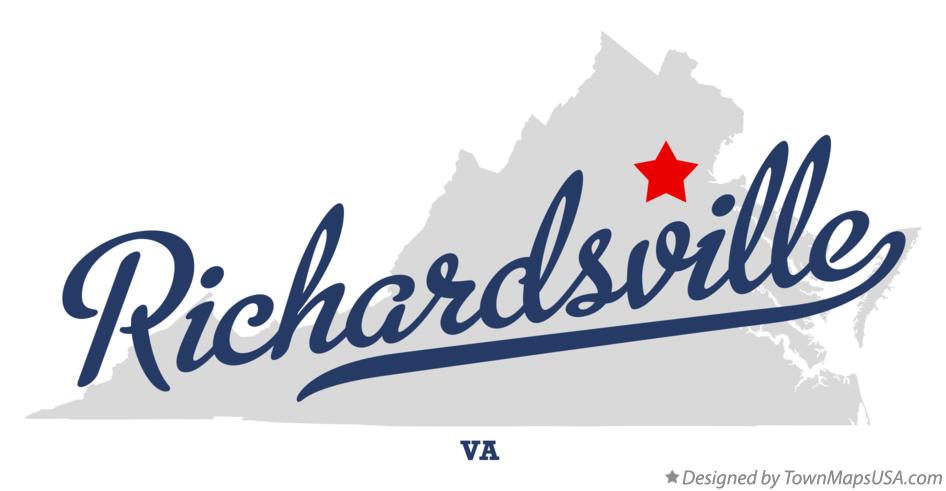 Map of Richardsville Virginia VA
