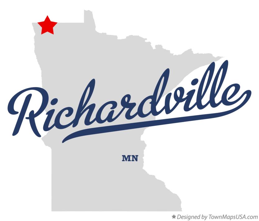 Map of Richardville Minnesota MN