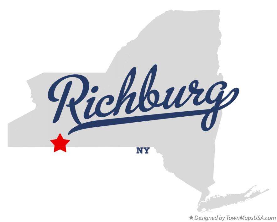 Map of Richburg New York NY