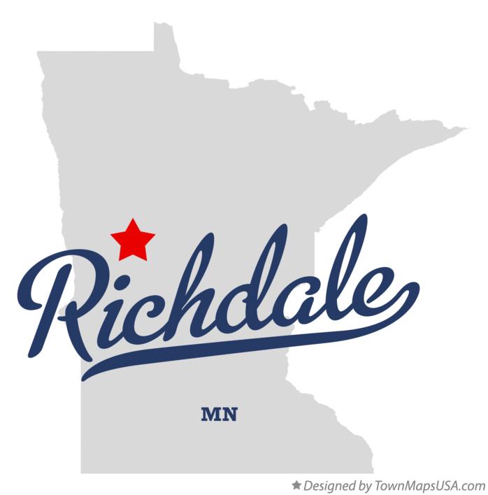 Map of Richdale Minnesota MN