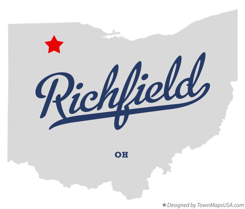 Map of Richfield Ohio OH