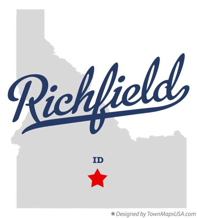 Map of Richfield Idaho ID
