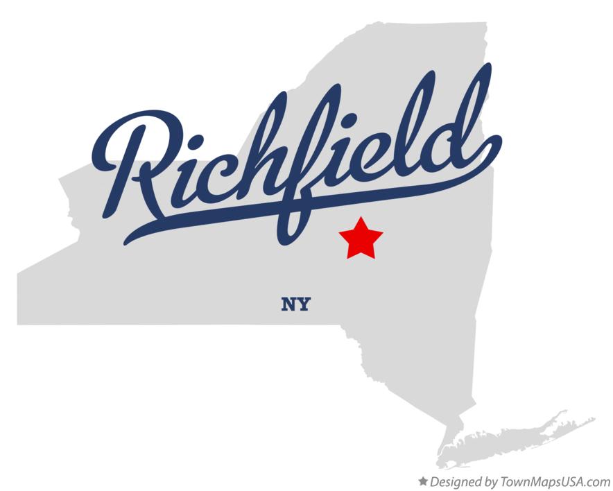 Map of Richfield New York NY