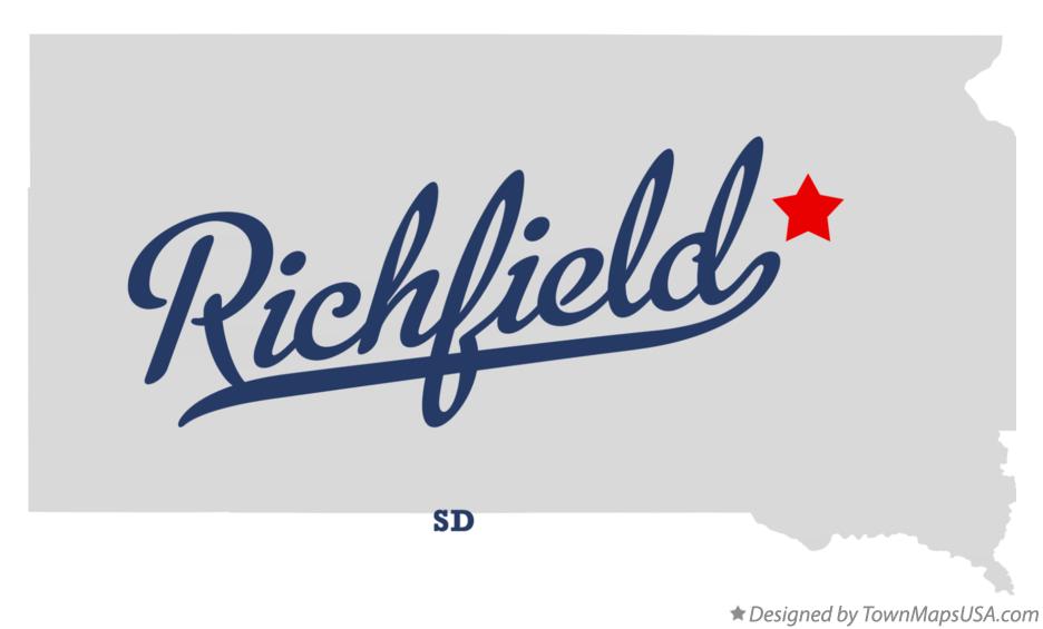 Map of Richfield South Dakota SD