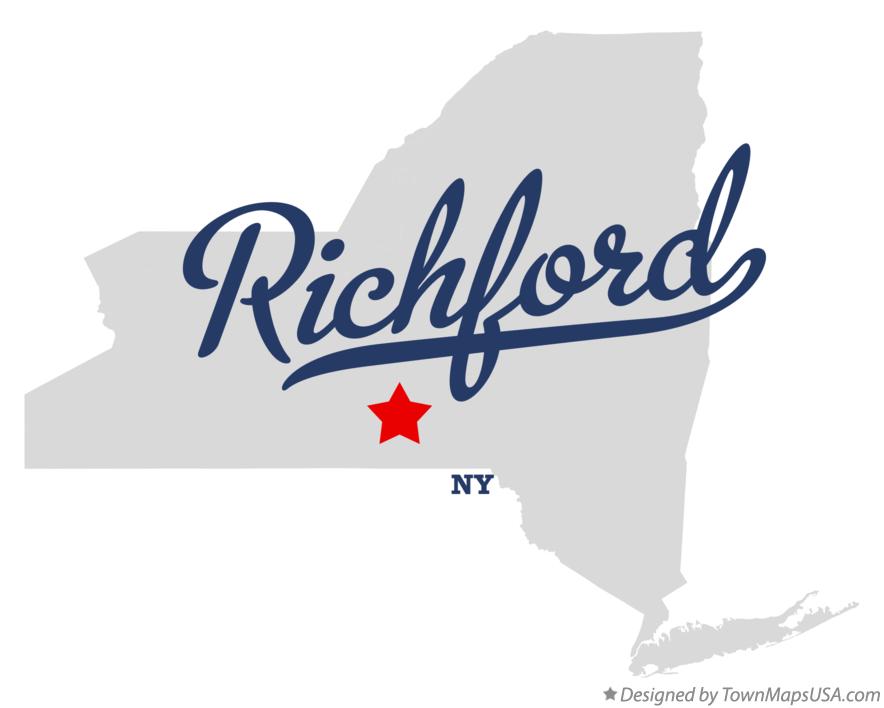 Map of Richford New York NY