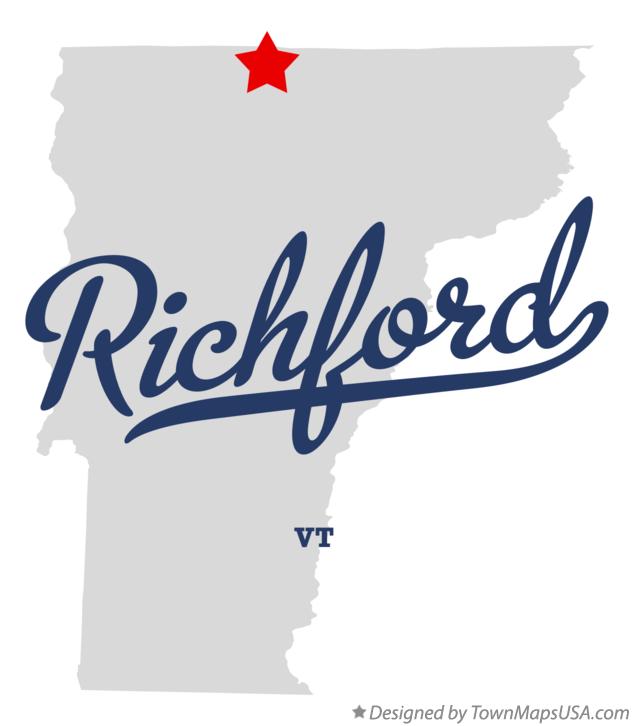 Map of Richford Vermont VT