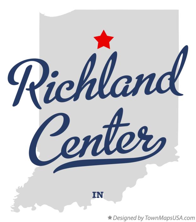 Map of Richland Center Indiana IN