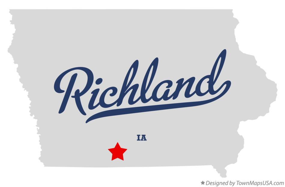 Map of Richland Iowa IA