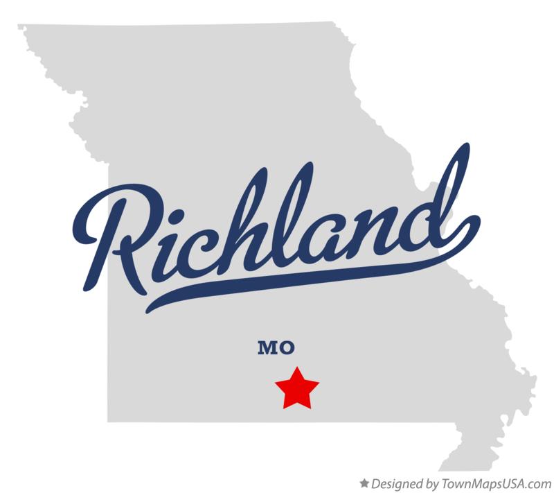 Map of Richland Missouri MO