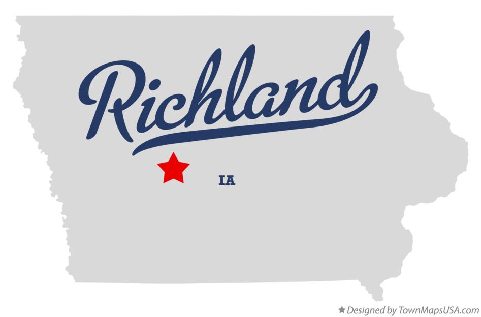 Map of Richland Iowa IA