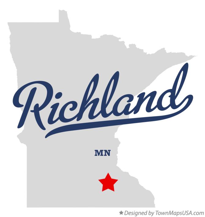 Map of Richland Minnesota MN