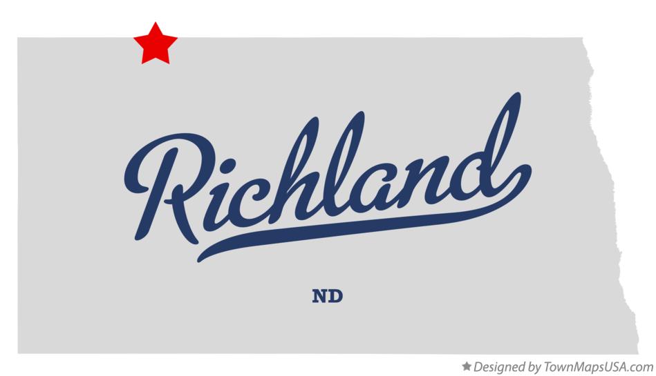 Map of Richland North Dakota ND