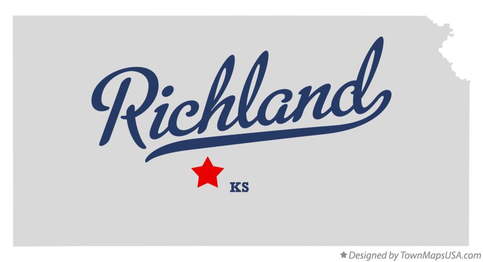 Map of Richland Kansas KS