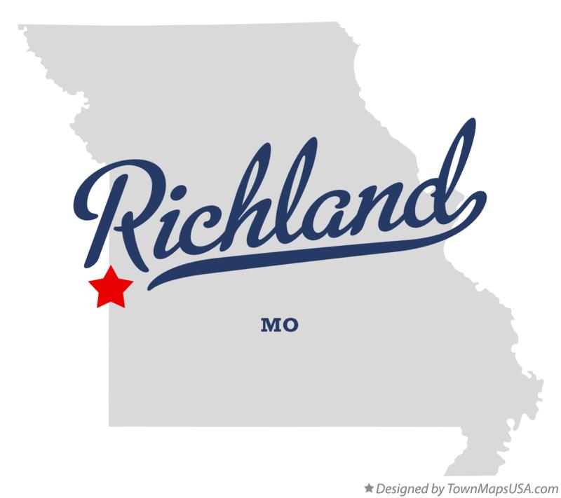 Map of Richland Missouri MO