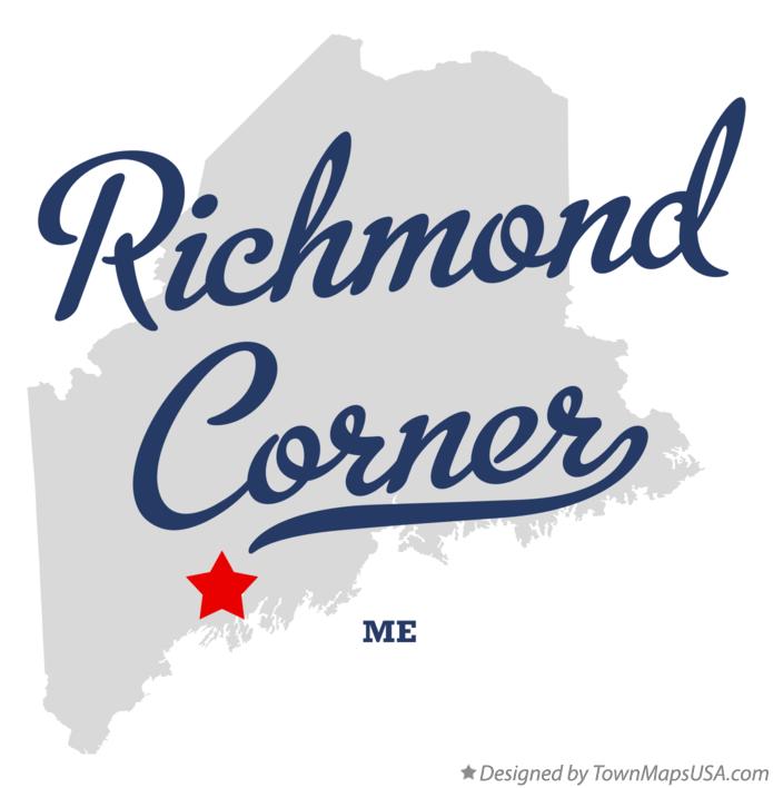 Map of Richmond Corner Maine ME