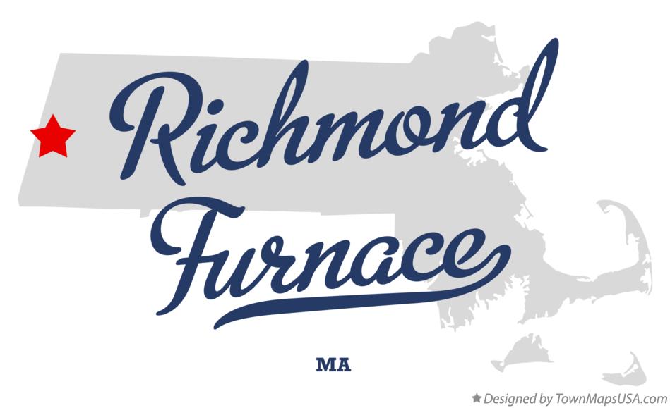 Map of Richmond Furnace Massachusetts MA