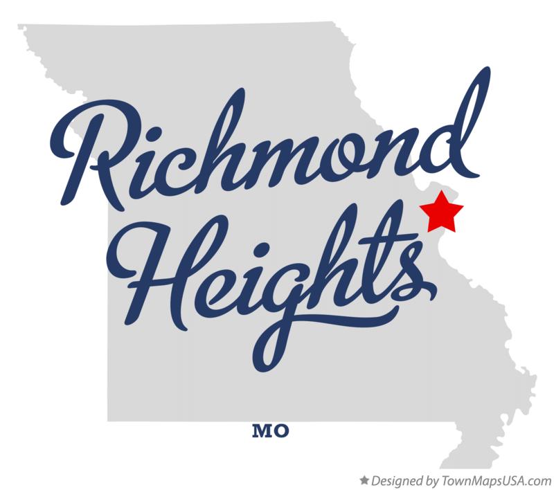 Map of Richmond Heights Missouri MO