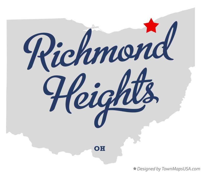Map of Richmond Heights Ohio OH