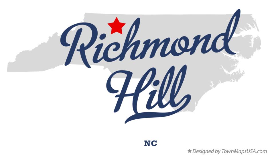 Map of Richmond Hill North Carolina NC