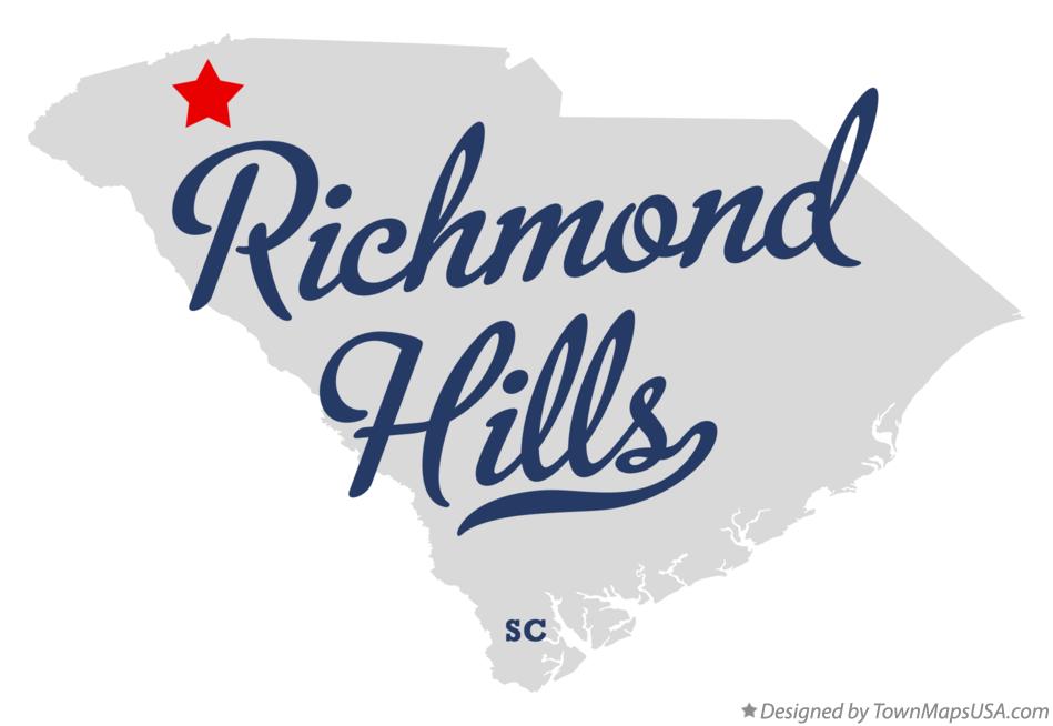 Map of Richmond Hills South Carolina SC