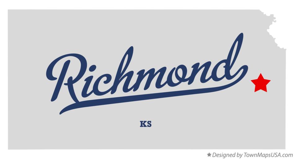 Map of Richmond Kansas KS