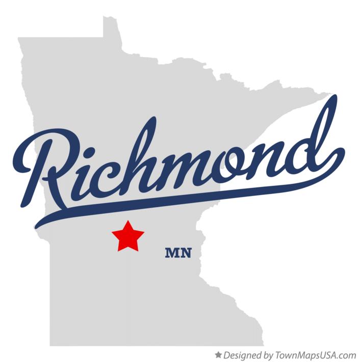Map of Richmond Minnesota MN