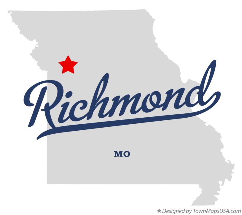 Map of Richmond Missouri MO