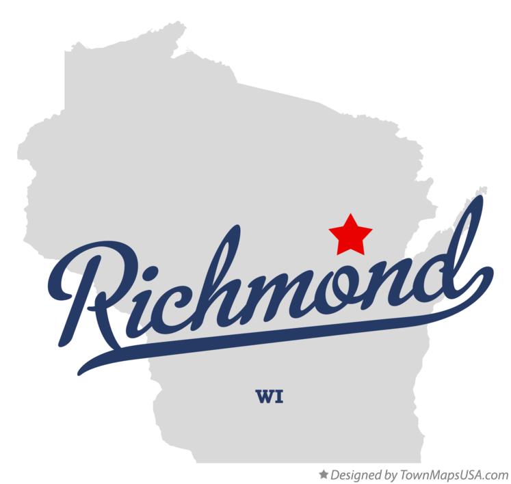 Map of Richmond Wisconsin WI
