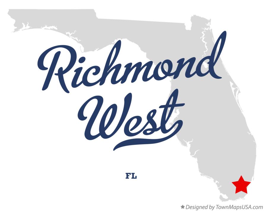 Map of Richmond West Florida FL