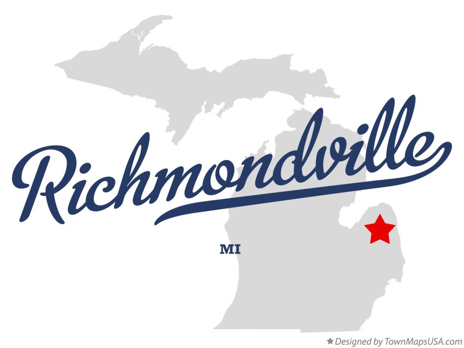Map of Richmondville Michigan MI