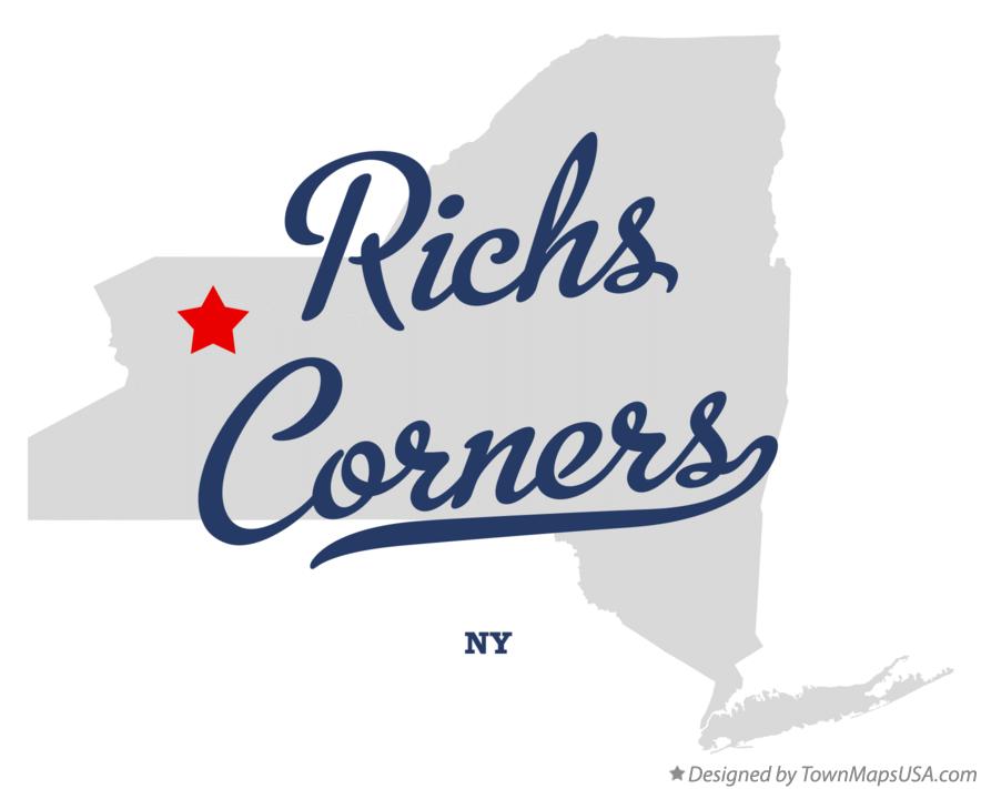 Map of Richs Corners New York NY