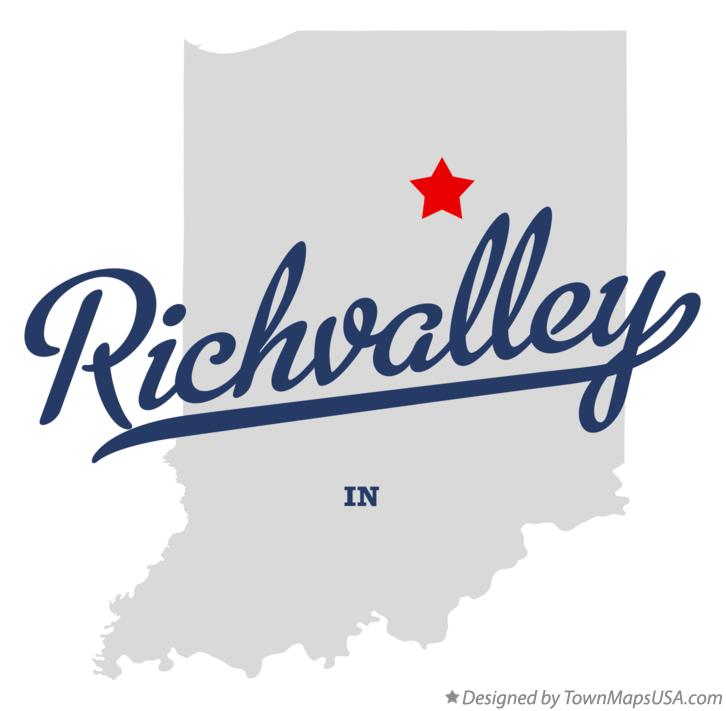 Map of Richvalley Indiana IN