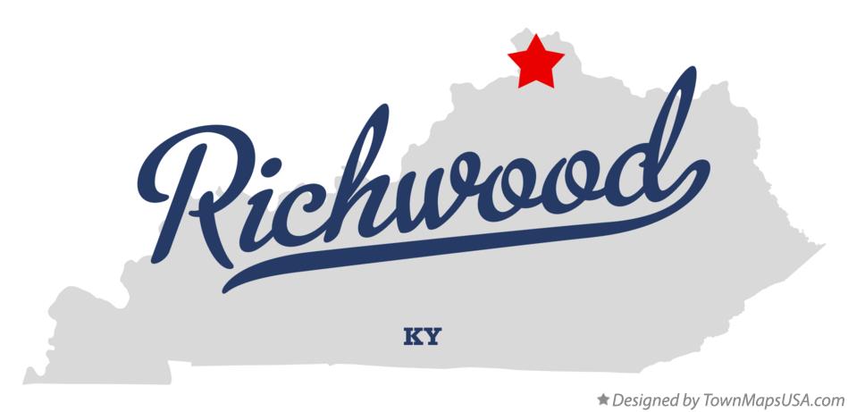 Map of Richwood Kentucky KY