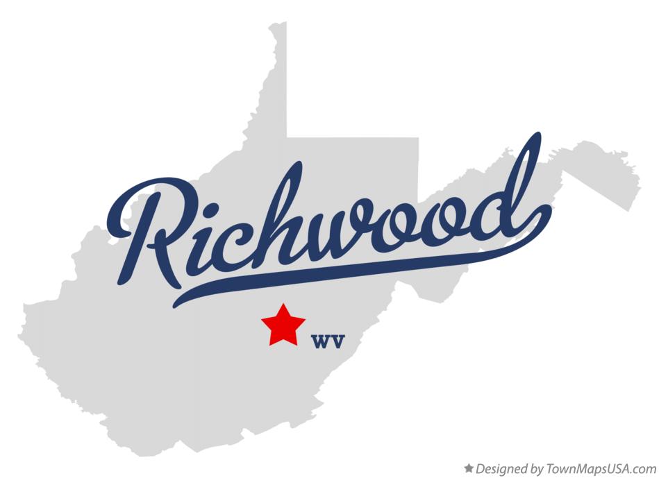Map of Richwood West Virginia WV