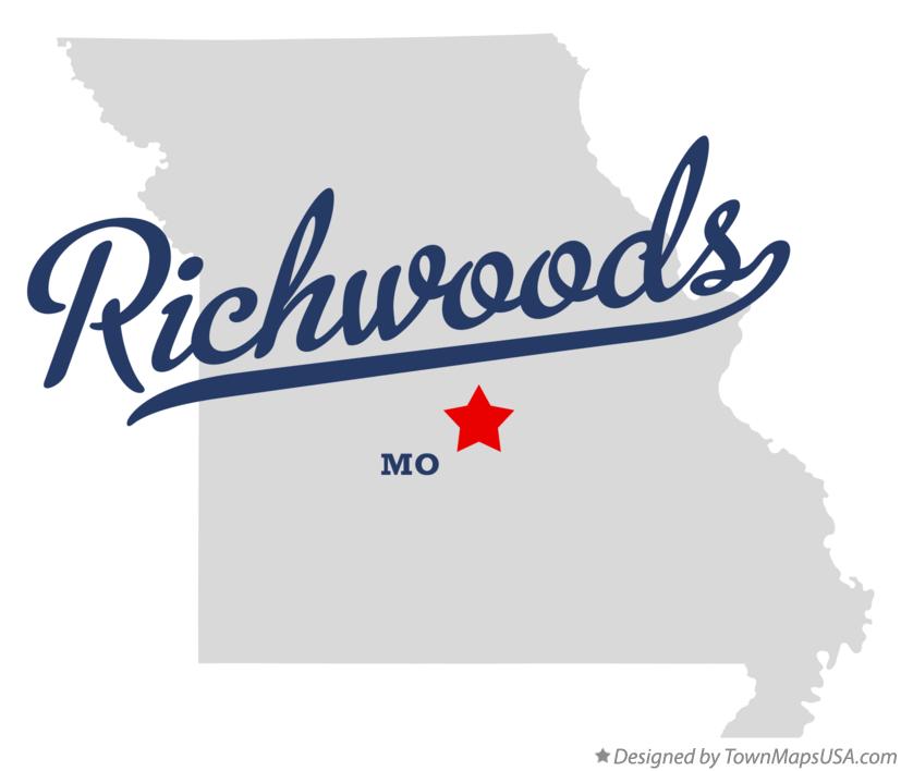 Map of Richwoods Missouri MO