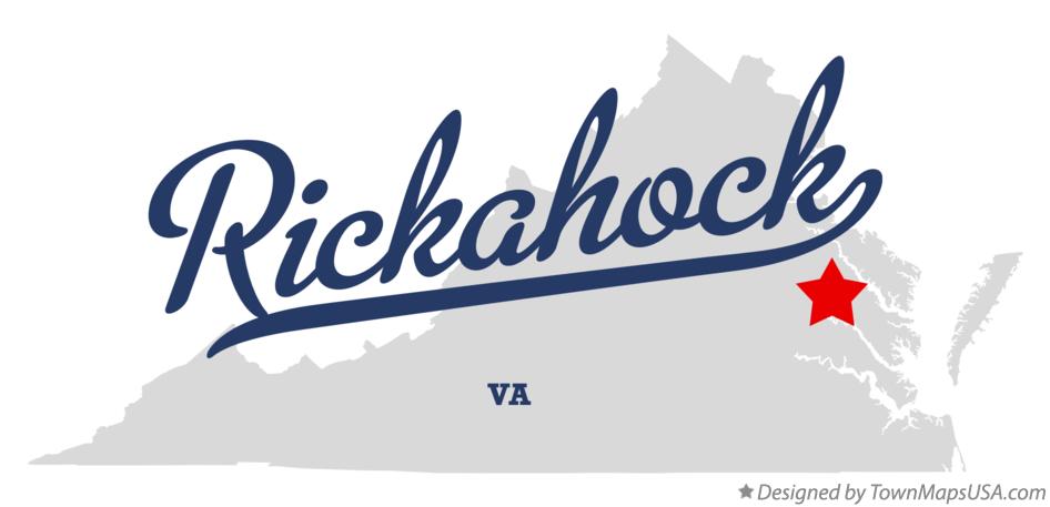 Map of Rickahock Virginia VA