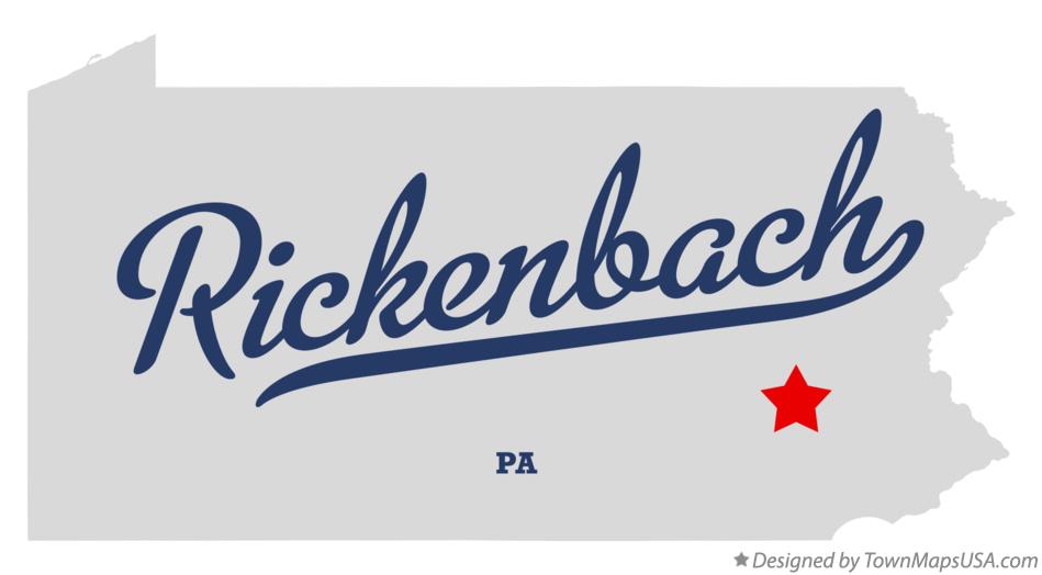 Map of Rickenbach Pennsylvania PA
