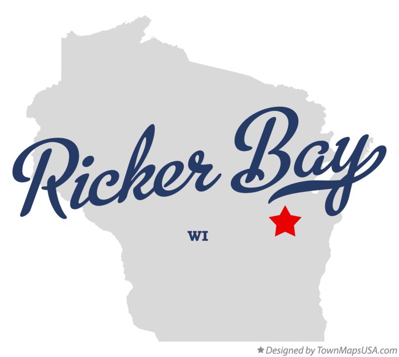 Map of Ricker Bay Wisconsin WI