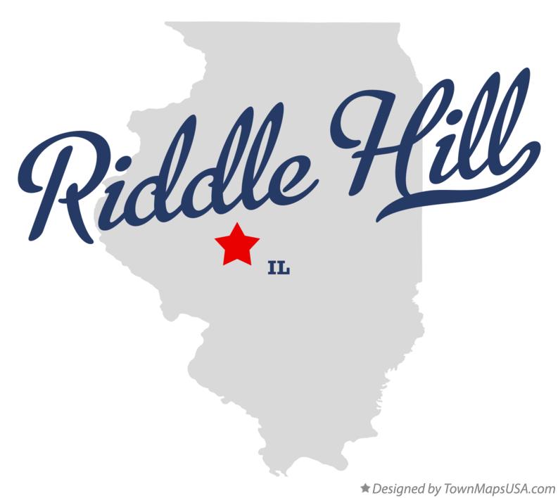 Map of Riddle Hill Illinois IL