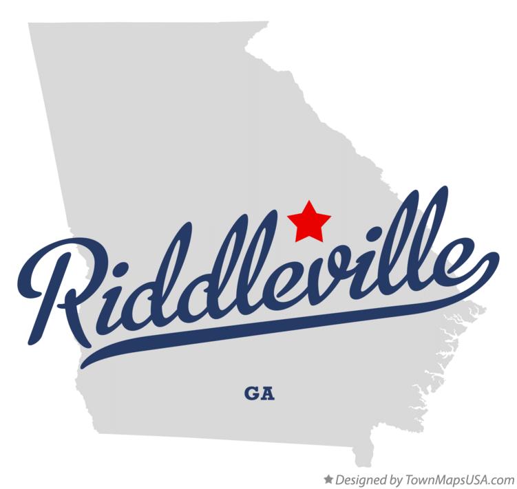 Map of Riddleville Georgia GA